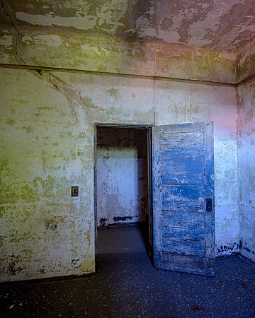 Door and Cracked Ceiling