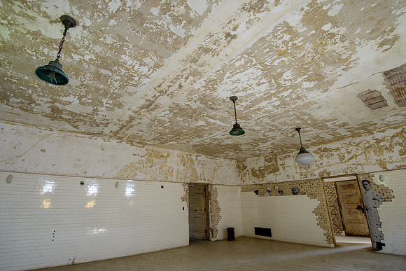 Room Tiled in White