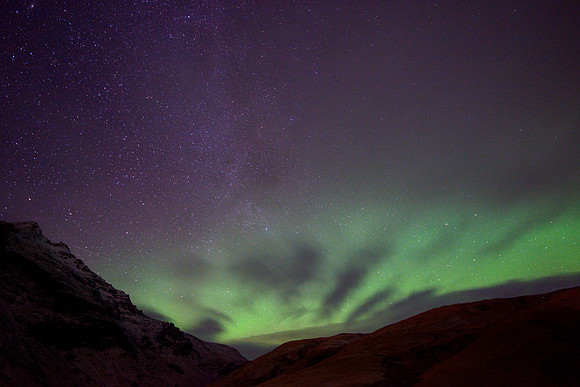 Aurora, Skogafoss