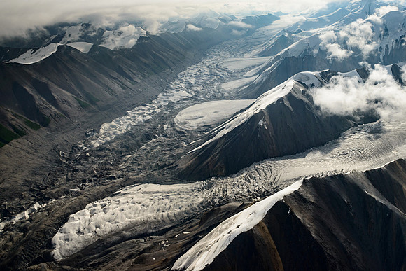Glaciers, en route to Khan Tengri Base Camp