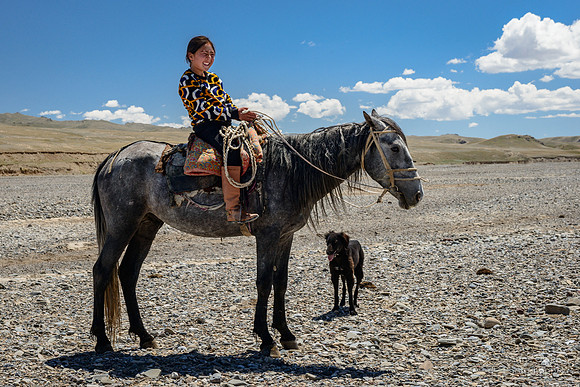 Girl on a horse